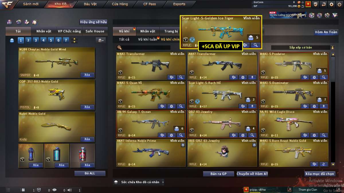 shop acc cf uy tin gia re